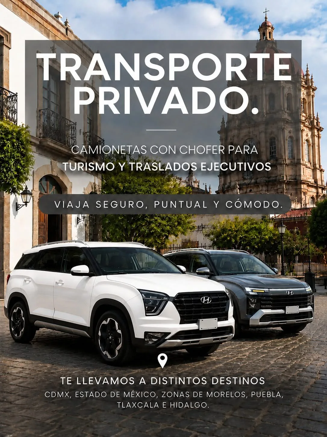 Camioneta para turismo y traslados ejecutivos